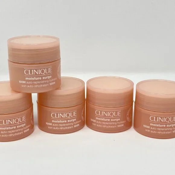 9 Clinique Moisture Surge 100h Auto Replenish Moisturizer .5/15ml tub New No box
